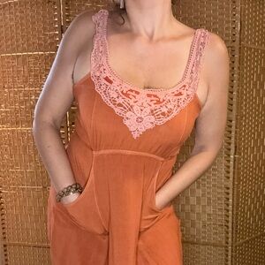 Earthbound Trading mini dress rust/orange size XL